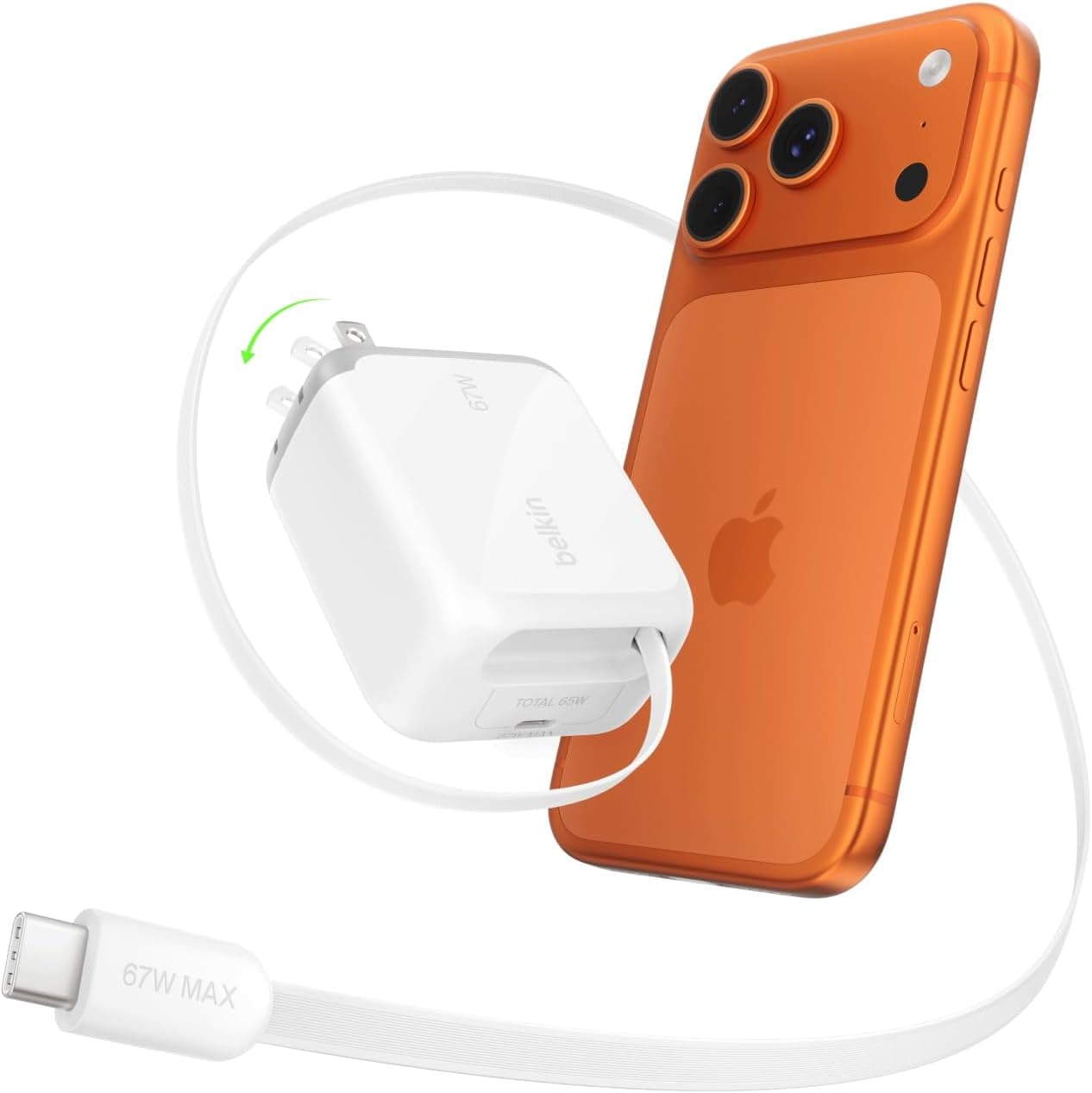 Belkin's 67W Retractable Charger Is Great for Travel