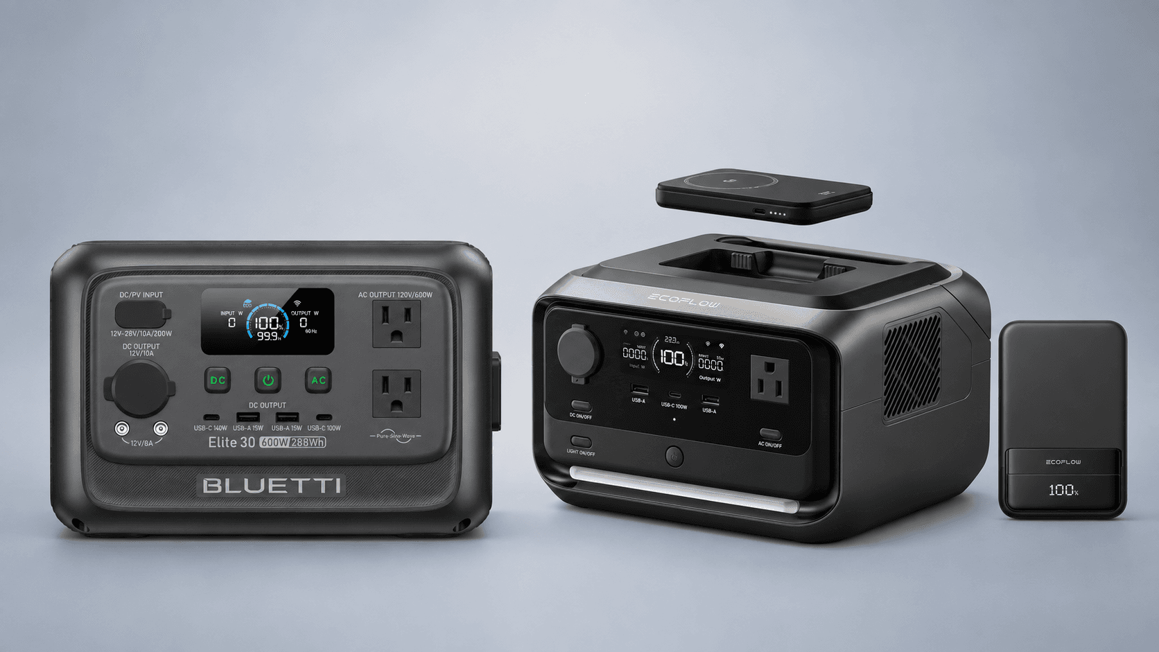 BLUETTI Elite 30 V2 vs EcoFlow RIVER 3 Plus Wireless Combo
