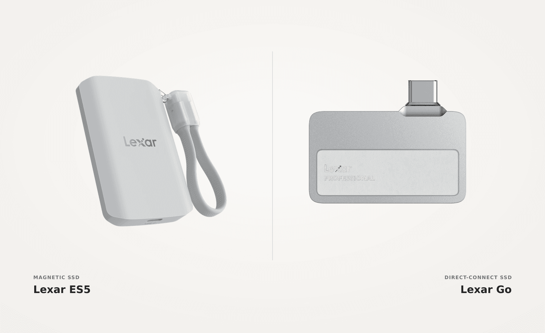 Comparison cover image for Lexar ES5 versus Lexar Professional Go
