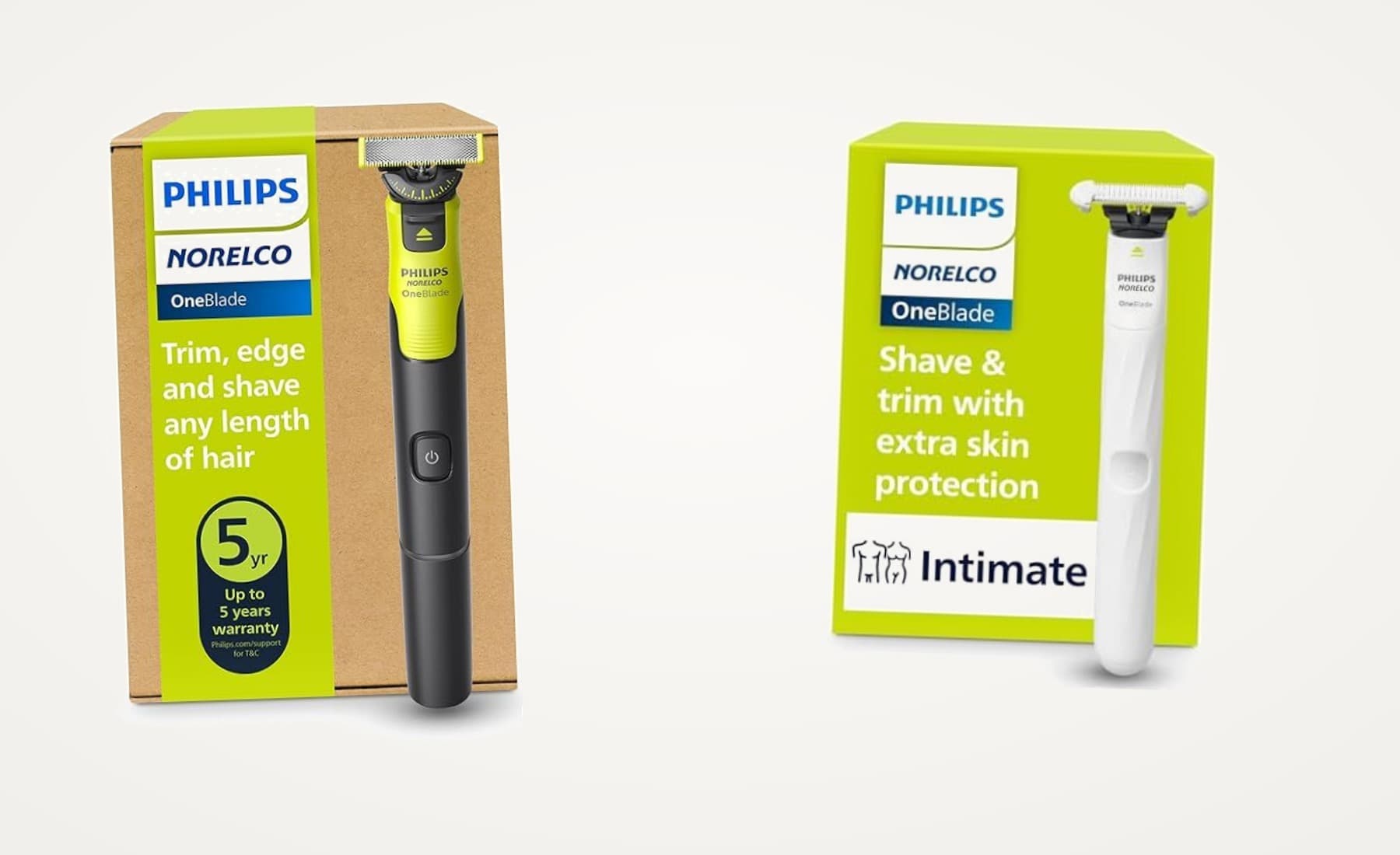 Philips OneBlade 360 vs OneBlade Intimate, Which One Is Better for Travel?