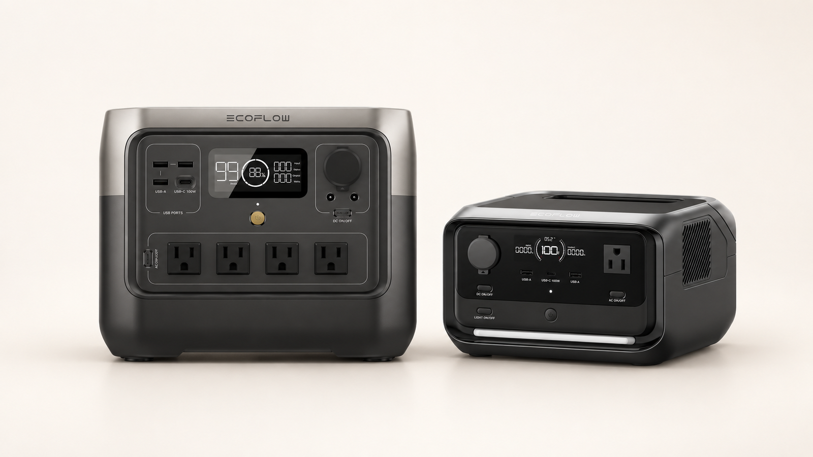 EcoFlow RIVER 2 Pro and RIVER 3 Plus portable power stations