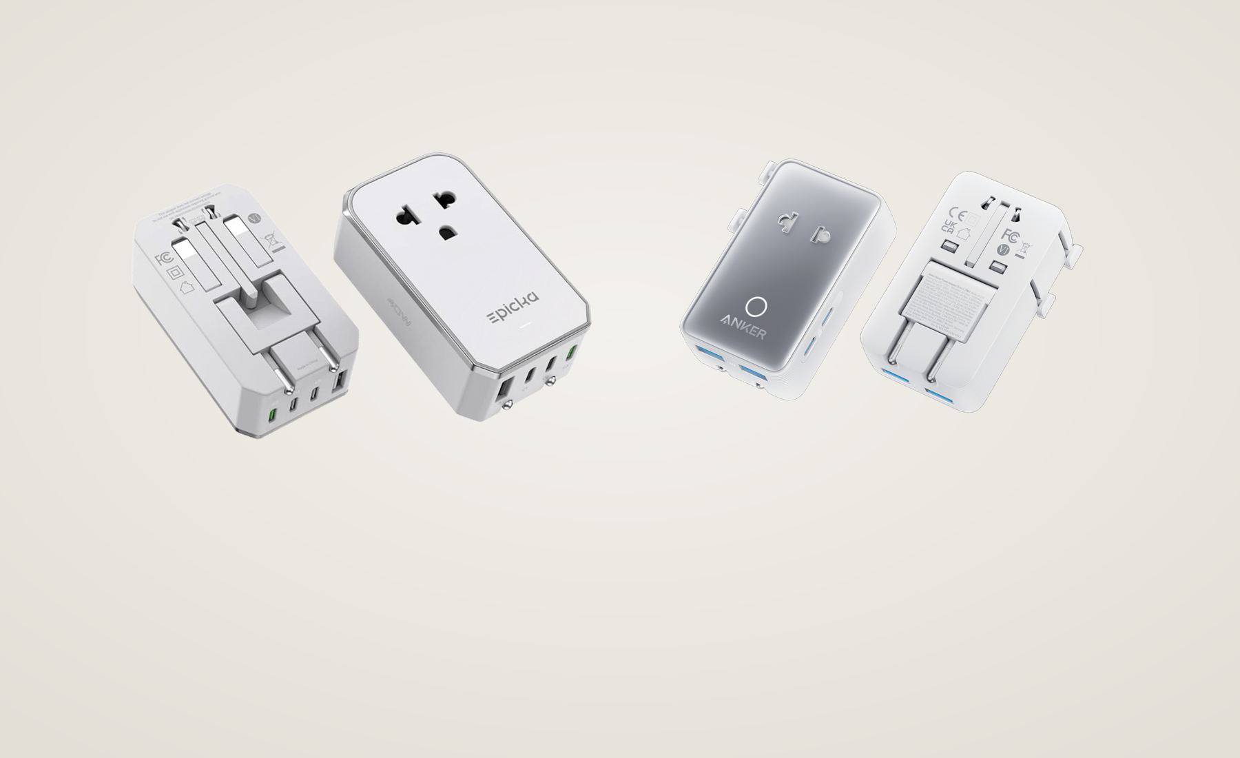 Comparison image for EPICKA Air 40W and Anker Nano Travel Adapter