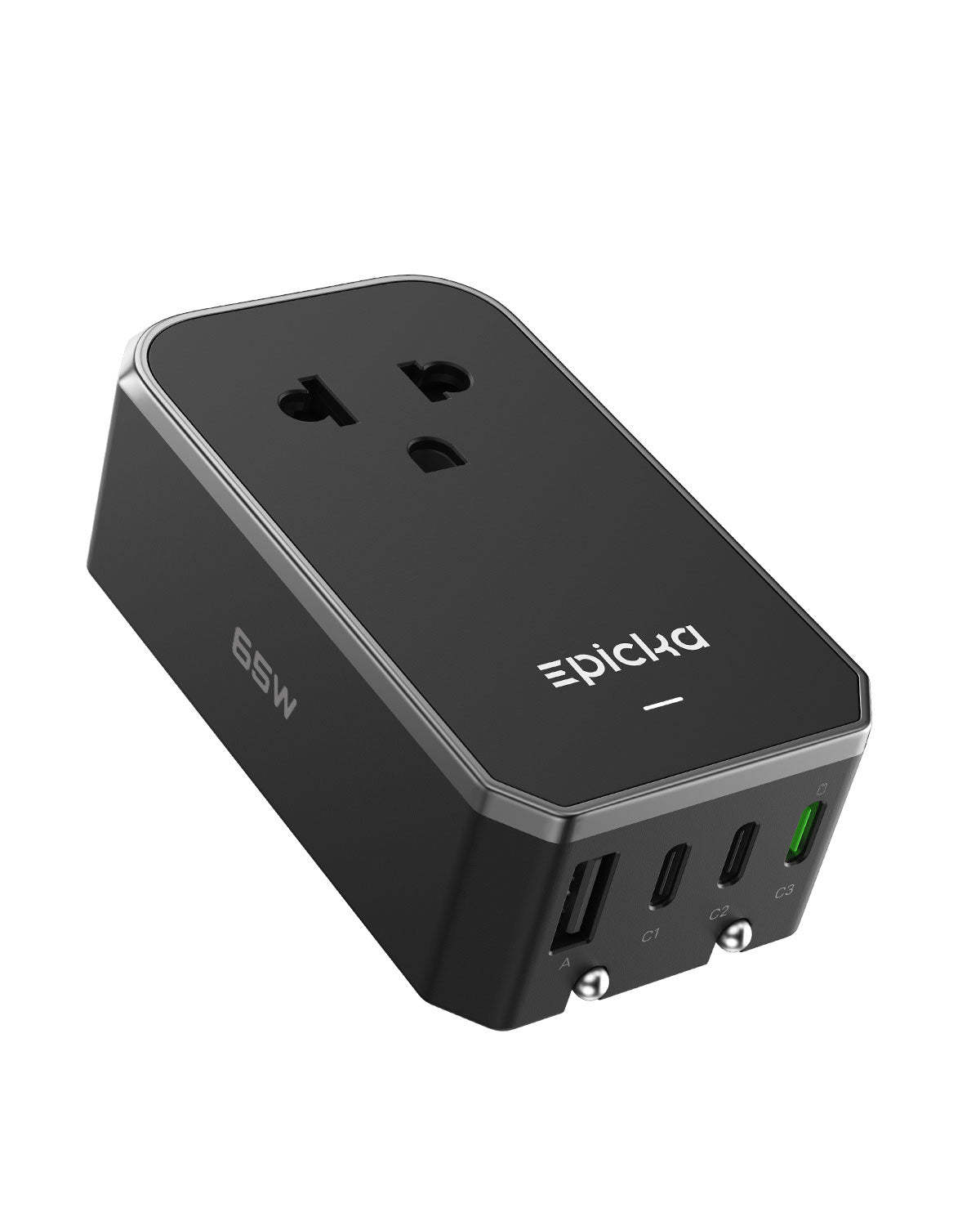Black EPICKA Air 65W universal travel adapter