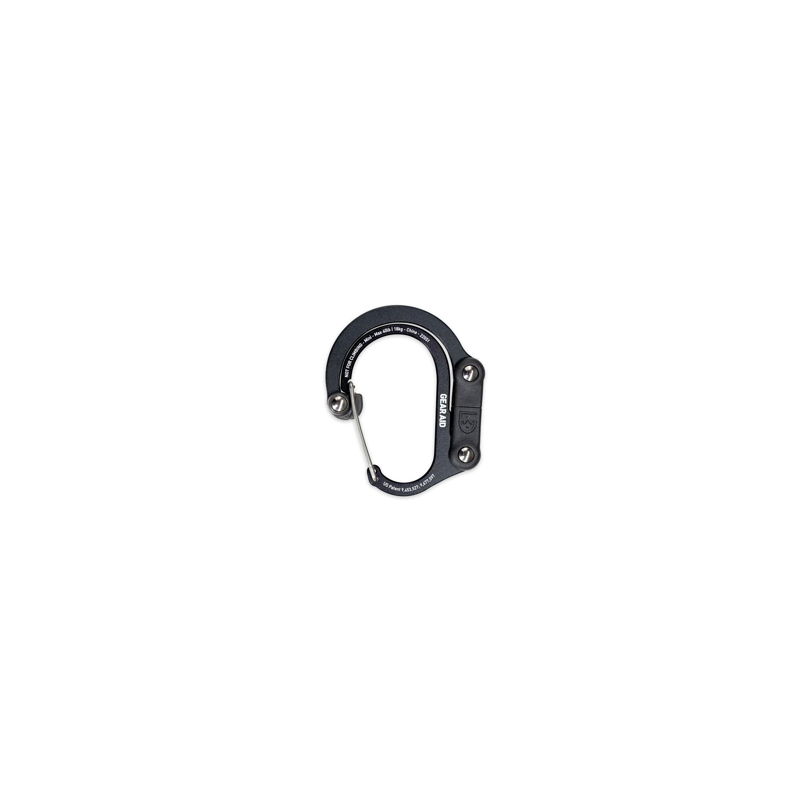 HeroClip Mini gear clip in Stealth Black